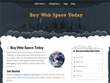 Tablet Screenshot of buywebspacetoday.com
